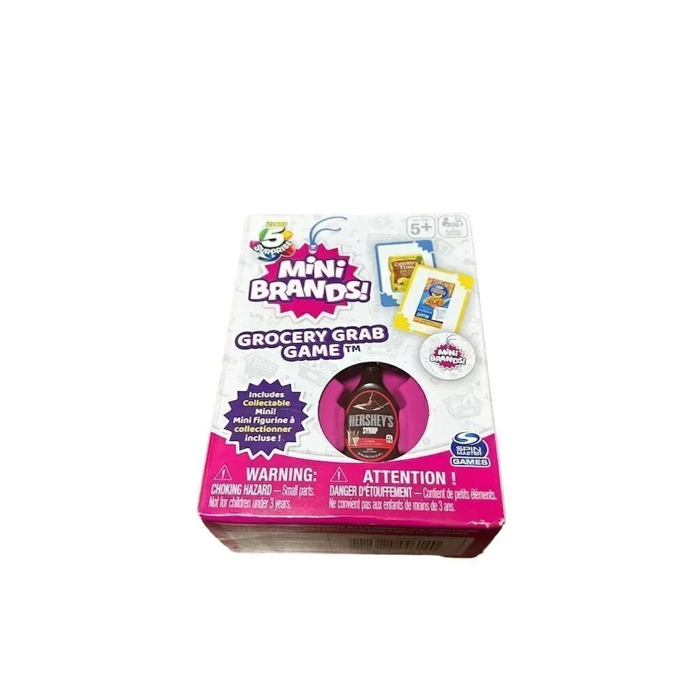Zuru 5 Surprise Mini Brands Grocery Grab Card Game Strategy Fun